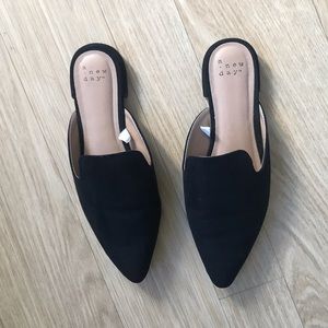 New day open heel mules